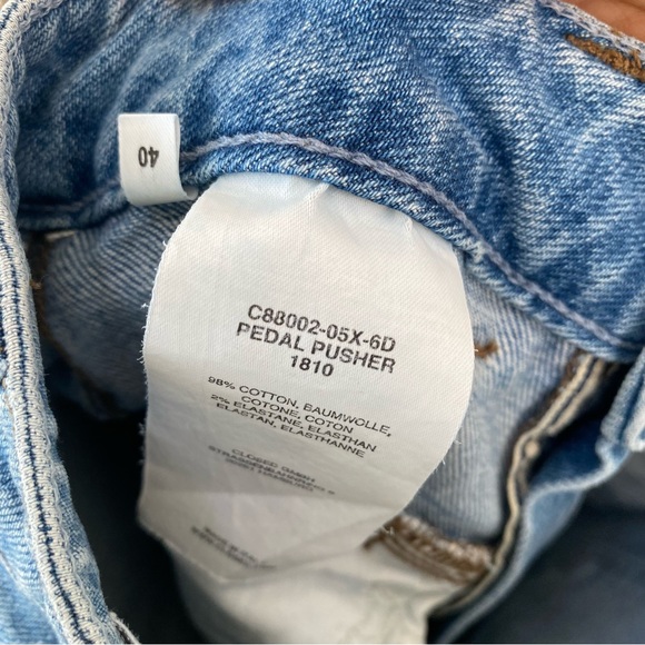 🌻 Closed Pedal Pusher Jeans High Rise Cropped Made in Italy - Picture 7 of 7